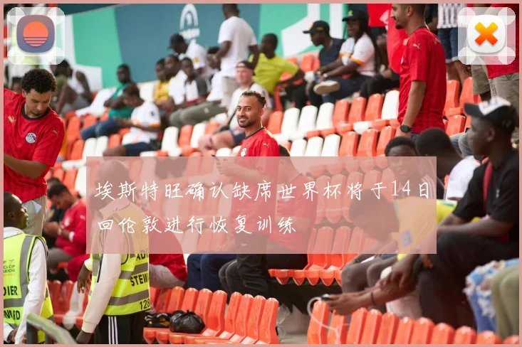 埃斯特旺确认缺席世界杯将于14日回伦敦进行恢复训练
